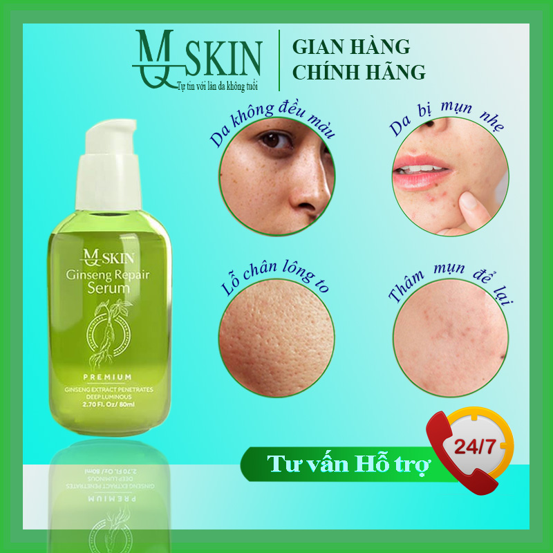 Serum thay da nhân sâm MQ Skin không sưng (chính hãng) Mqskin Vip tái tạo da nhân sâm giảm thâm nám, tàn nhang và mụn