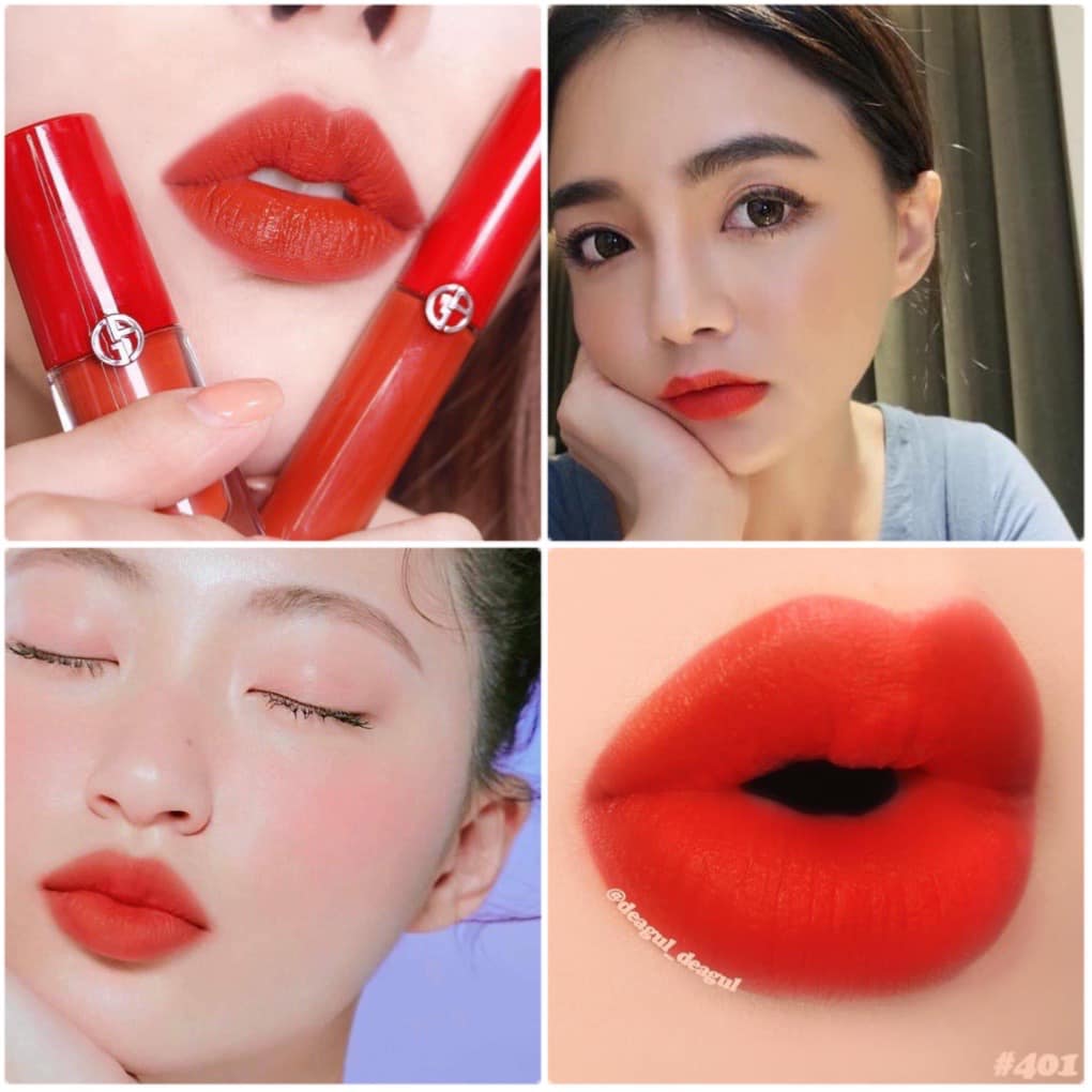 𝐒𝐨𝐧 𝐆𝐢𝐨𝐫𝐠𝐢𝐨 𝐀𝐫𝐦𝐚𝐧𝐢 𝐋𝐢𝐩 𝐌𝐚𝐞𝐬𝐭𝐫𝐨 401 màu cam đỏ