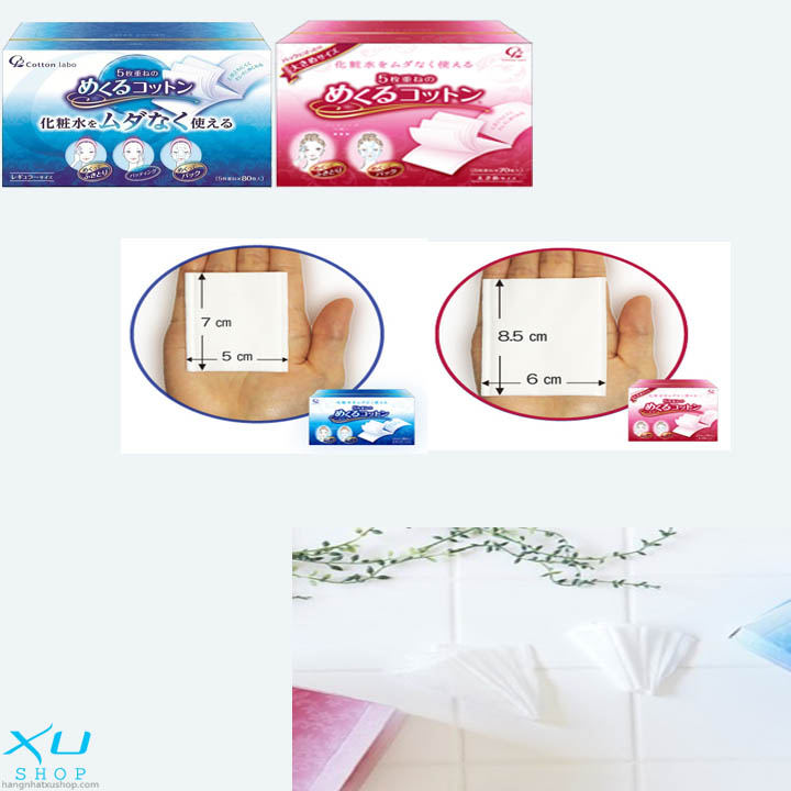 Bông Layer Cotton Labo 5 lớp kích thước 50x70 (Nhật nội địa).