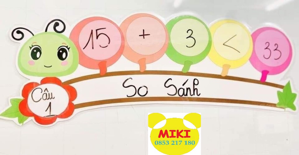 Bé sâu 5 đốt liền handmade (Đồ Dùng Dạy Học MIKI)