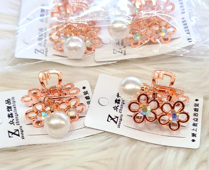 Kẹp gấp đỉnh đính đá sang trọng-chọn màu