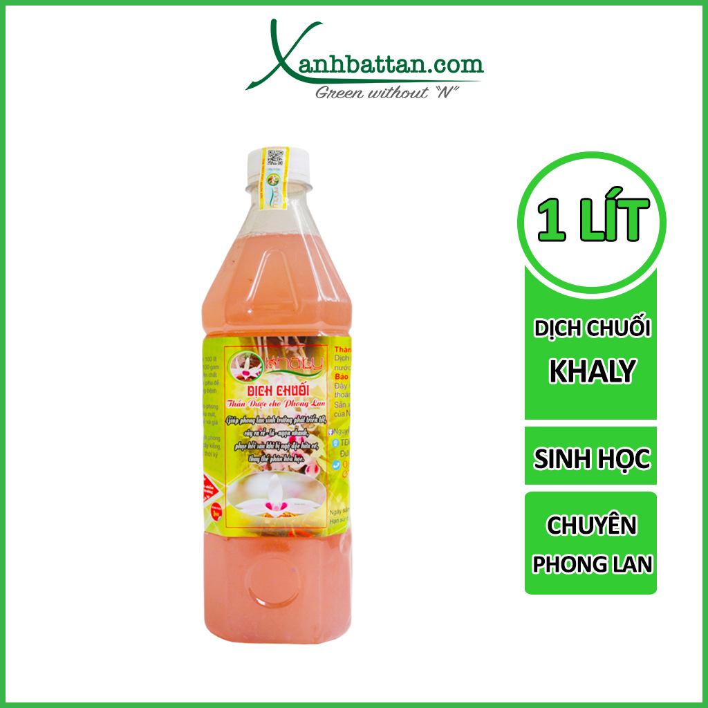 Dịch Chuối Khaly Dùng Cho Lan Chai 1 Lít