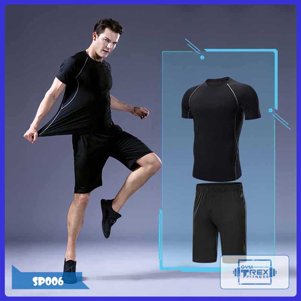 Bộ quần áo gym nam 2 in 1 Gym Trex SP006 - Quần áo thể thao nam ôm body (Men's gym clothes, đồ tập quần áo gym, thể dục,thể hình, Fitness)