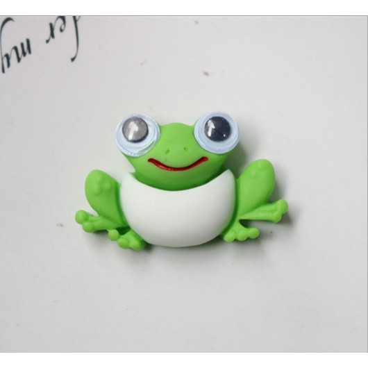 Sticker jibbitz gắn dép sục Crocs mặt thú mắt lúc lắc