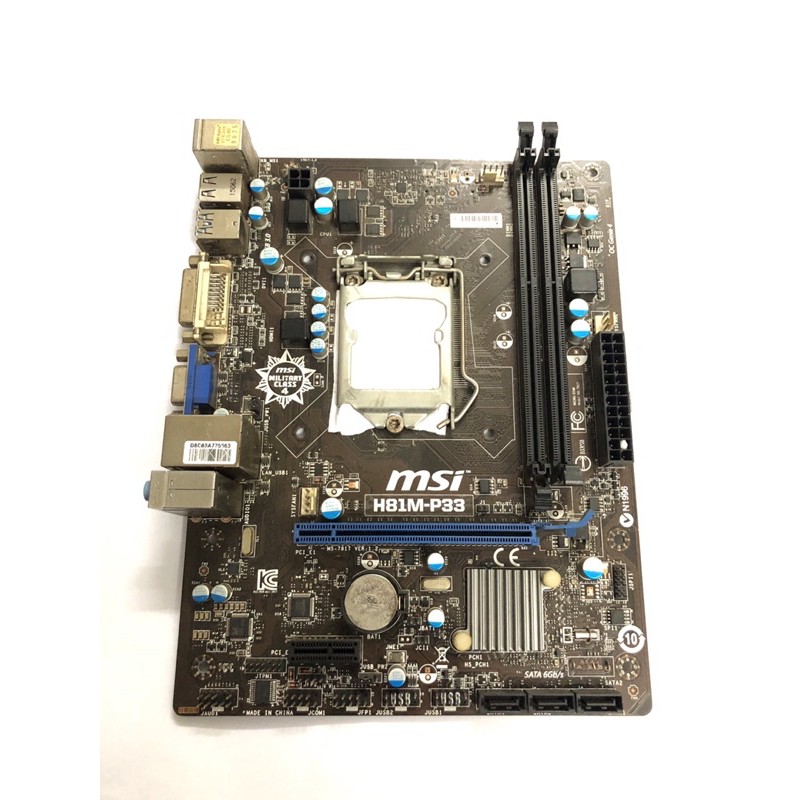 Mainboard MSI H81M-P33 SK 1150 chính hãng