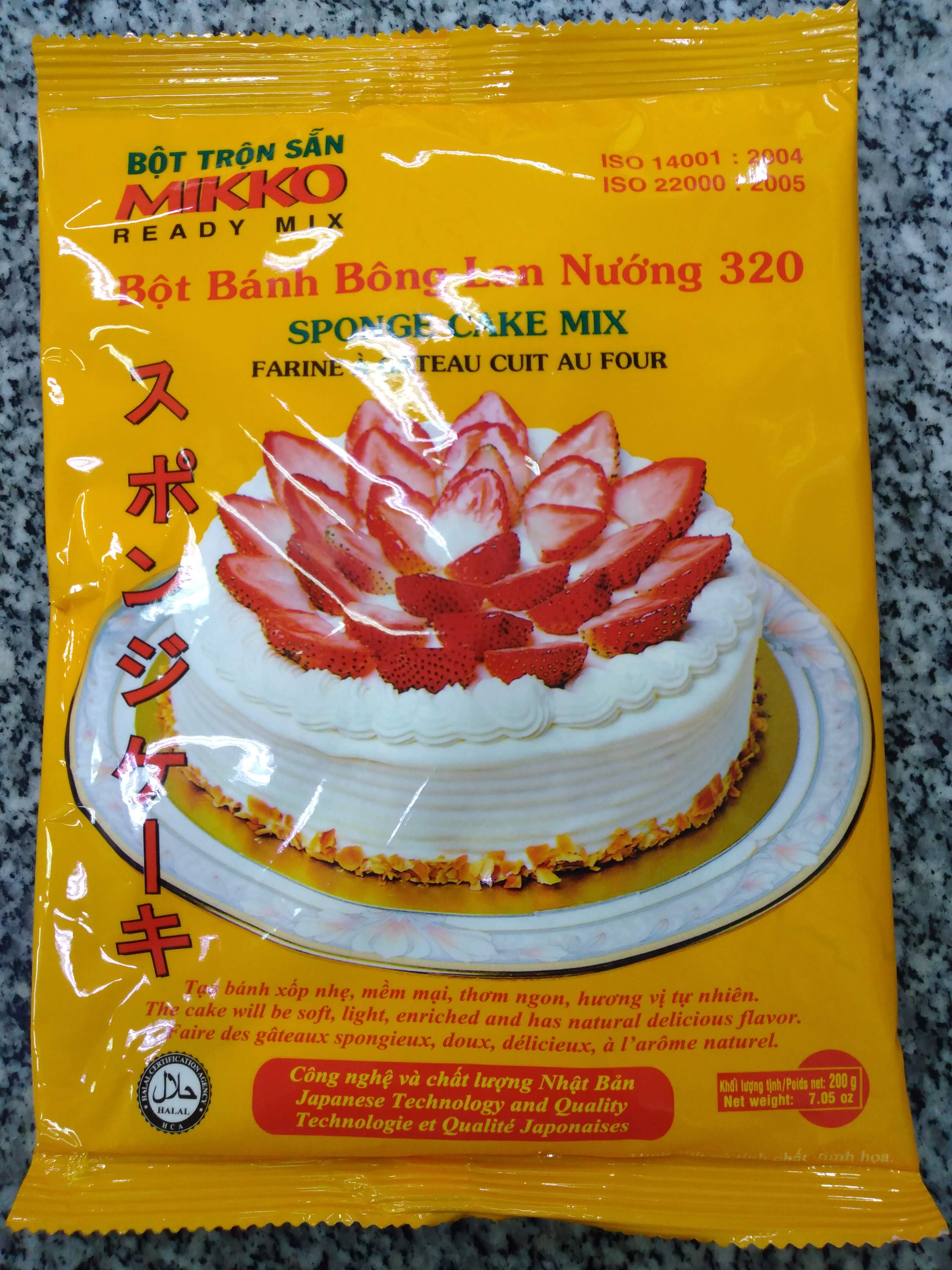 MIKKO - Bột bánh bông lan nướng 320