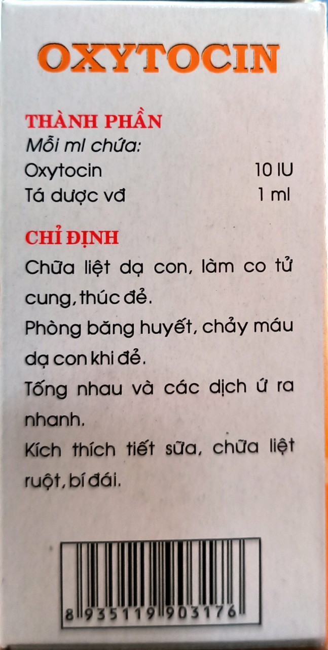 OXYTOCIN (chai 20ml) hanvet dùng cho động vật