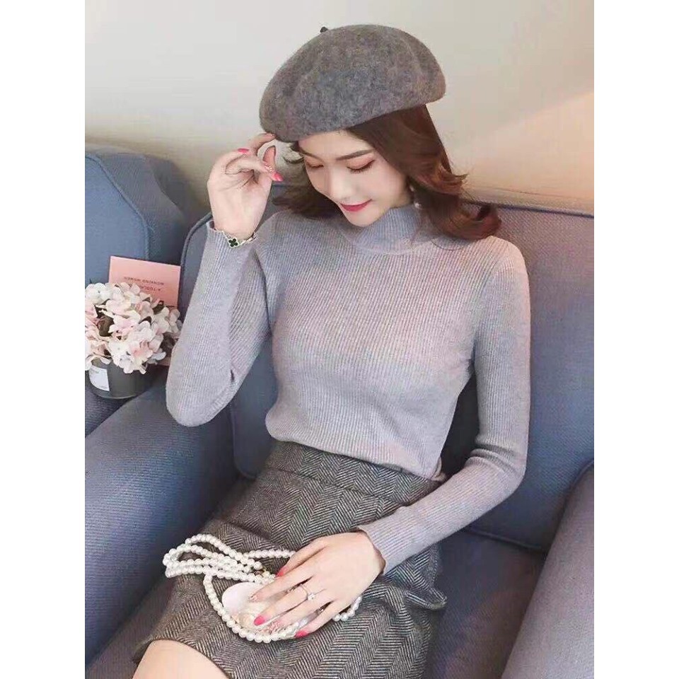 Áo Len Cổ 3 Phân Siêu Giữ Nhiệt