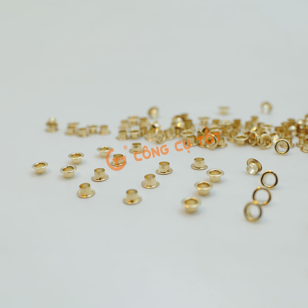 Khoen Ore 4mm bằng đồng mạ vàng túi 100