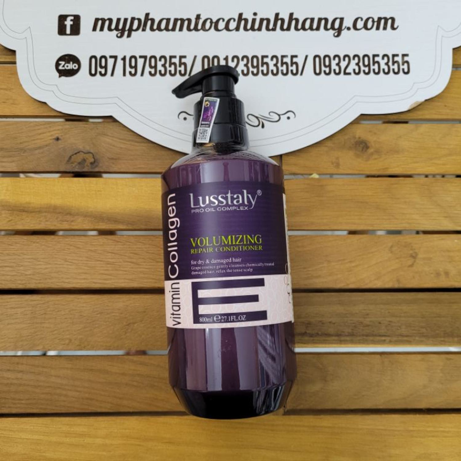 Lẻ dầu gội hoặc dầu xả lusstaly collagen e 500ml - 800ml