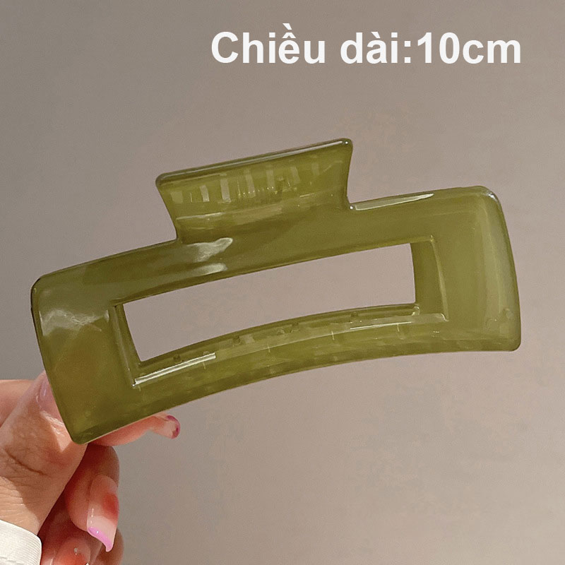 Kẹp tóc bấu tóc đứng chéo màu trong cho nữ cạp tóc phía sau siêu tiện lợi