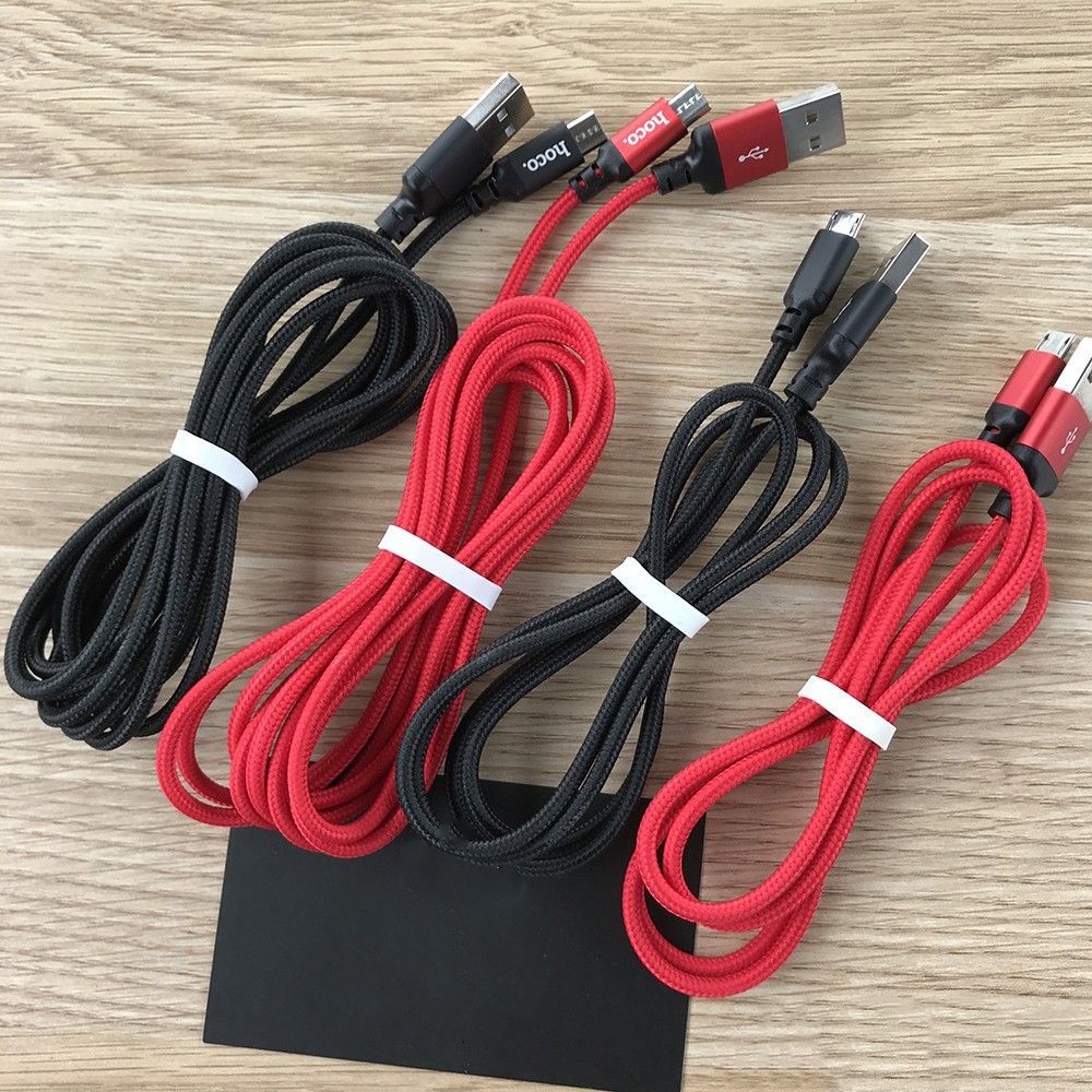 Cáp Sạc Nhanh Dây Dù Hoco X14 Iphone/Ipad/Androi/TypeC 1M
