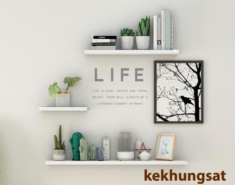 Kệ sách treo tường âm bát