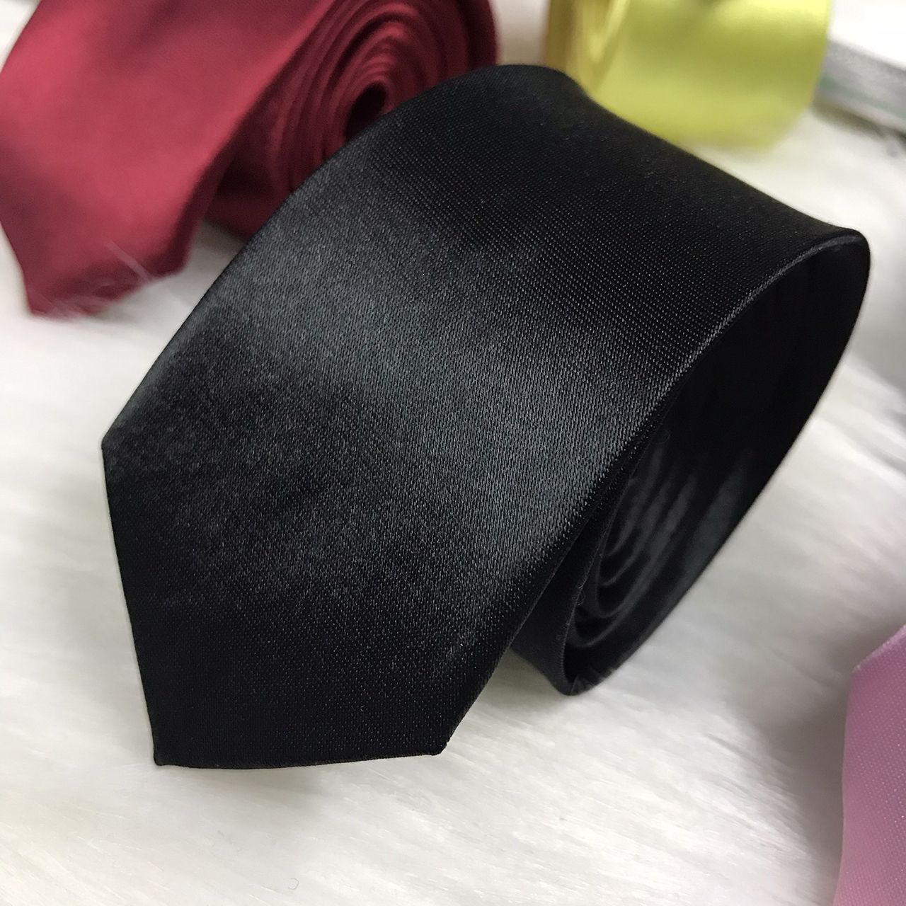 Cà vạt học sinh bản nhỏ 5cm King caravat dài tự thắt kỷ yếu C01