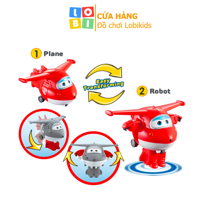 Đội bay siêu đẳng superwings mini siêu cấp biến hình robot - Lobikids