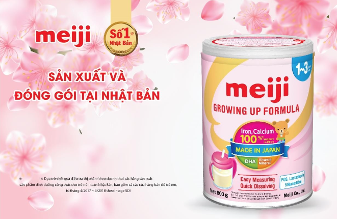 Sữa bột Meiji nhập khẩu số 0/1 Lon 800g Date mới