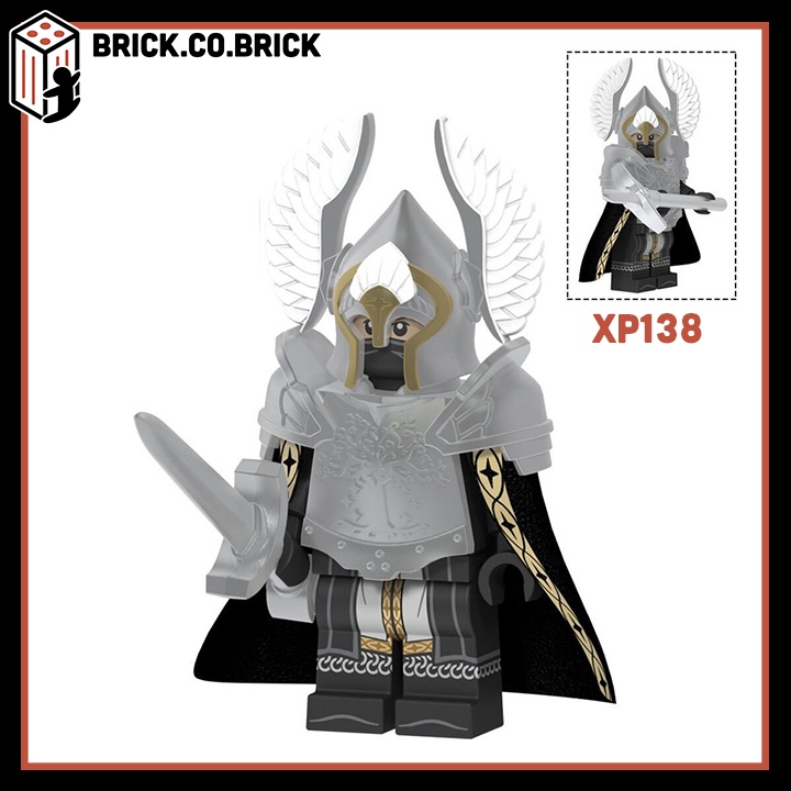 Minifigures lính Gondor Lord Of The Rings Chúa Nhẫn Đồ Chơi Lắp Ghép Xếp Hình Mini Mô hình Koruit XP138 KT