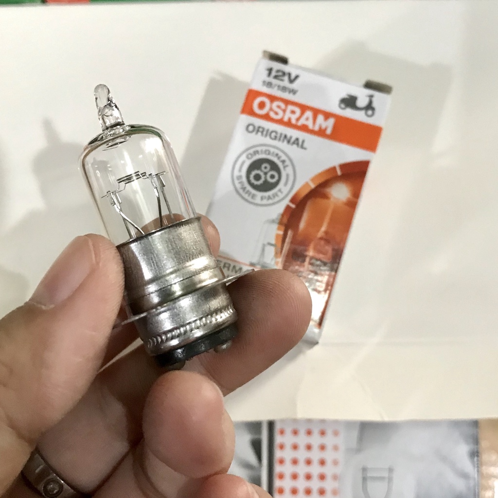 Bóng đèn halogen osram m5-h6 12v/18w dream-wave nhỏ - chính hãng