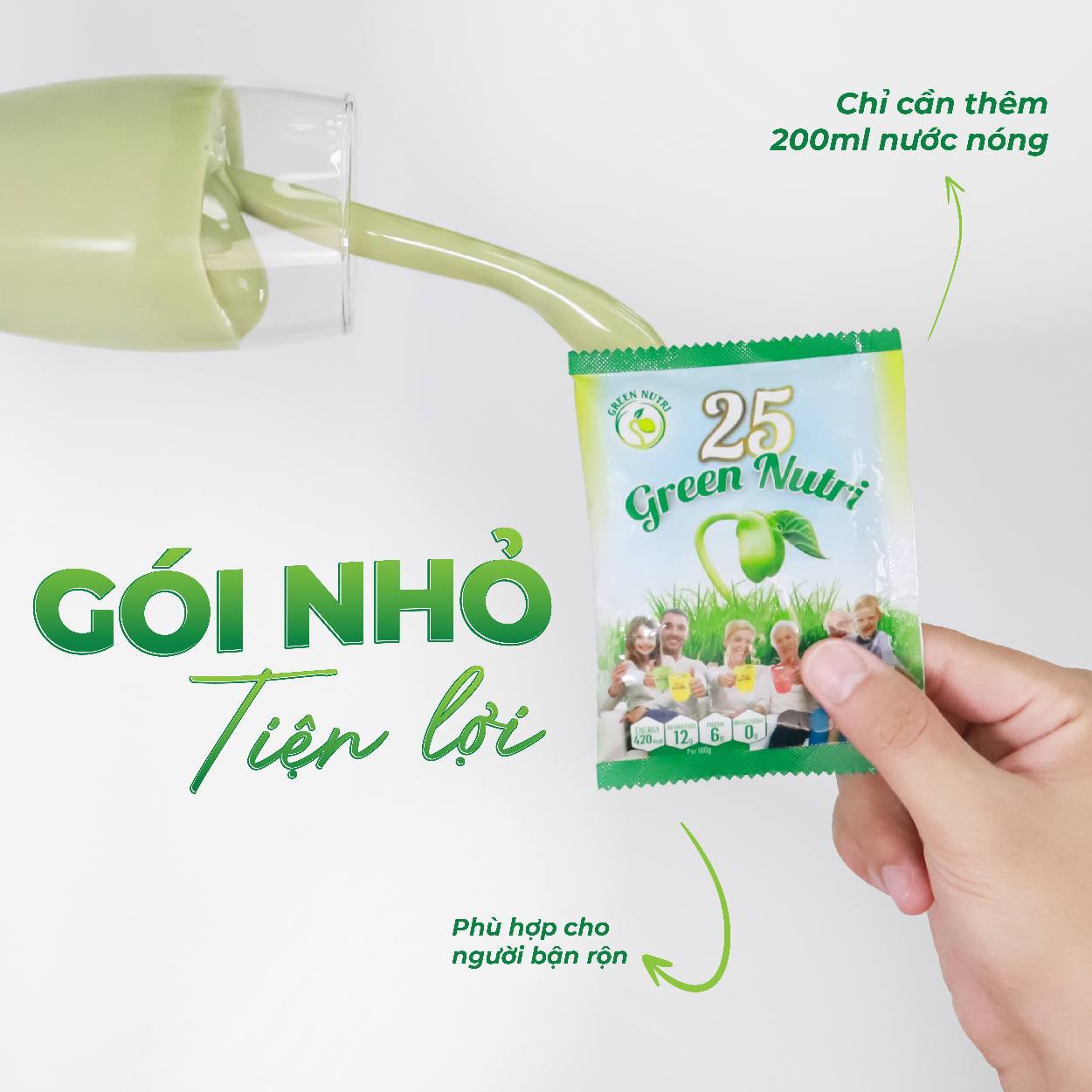 Sữa Hạt Ngũ Cốc 25 Green Nutri Thanh Lọc Cơ Thể - Hộp 300gr (12 Gói)