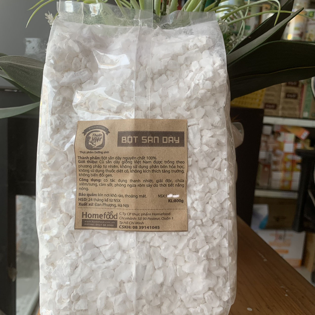 Bột sắn dây sạch HomeFood 800g