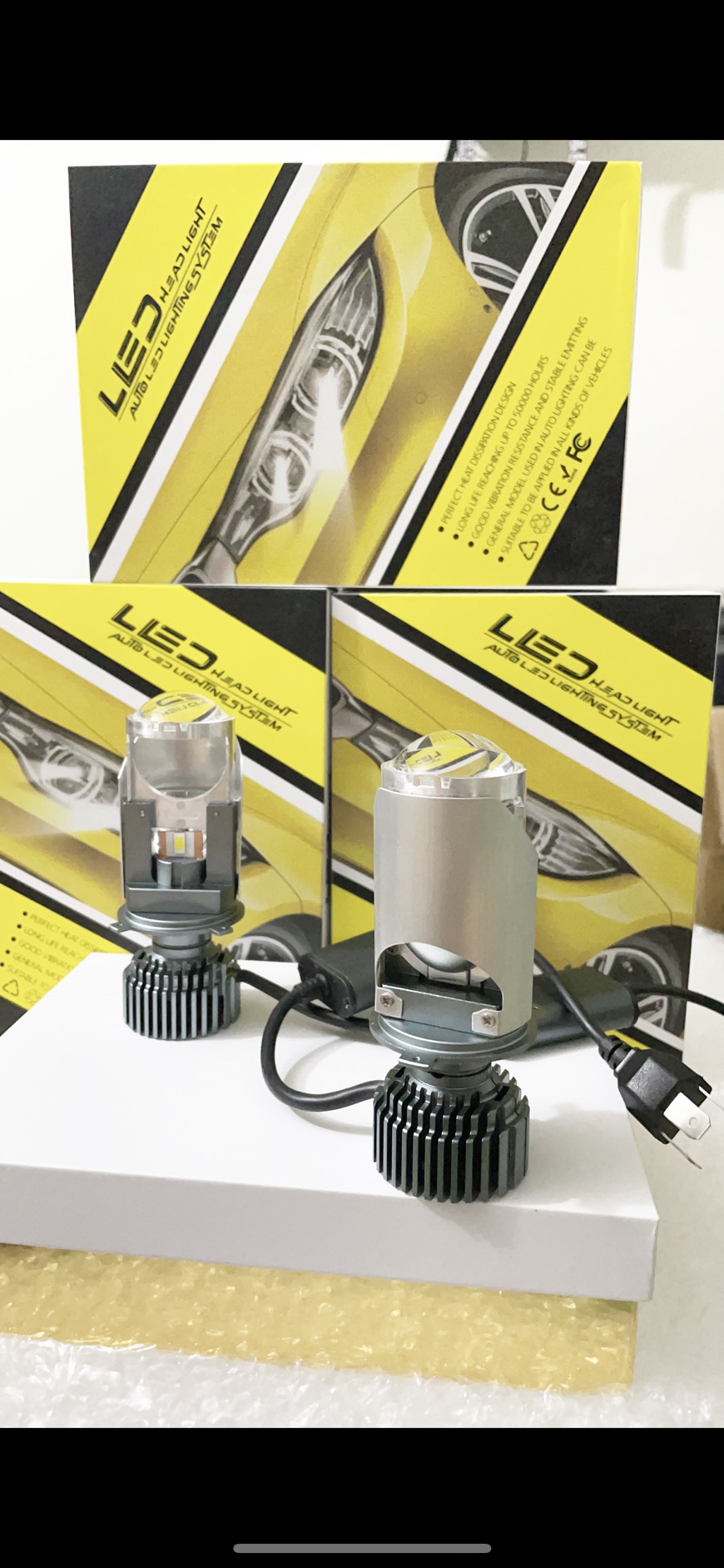 Đèn led bi cầu mini T2 light chân H4 12V-24V tăng sáng cho ô tô , xe máy bản cao cấp trong phân khúc bi led mini cắm rin