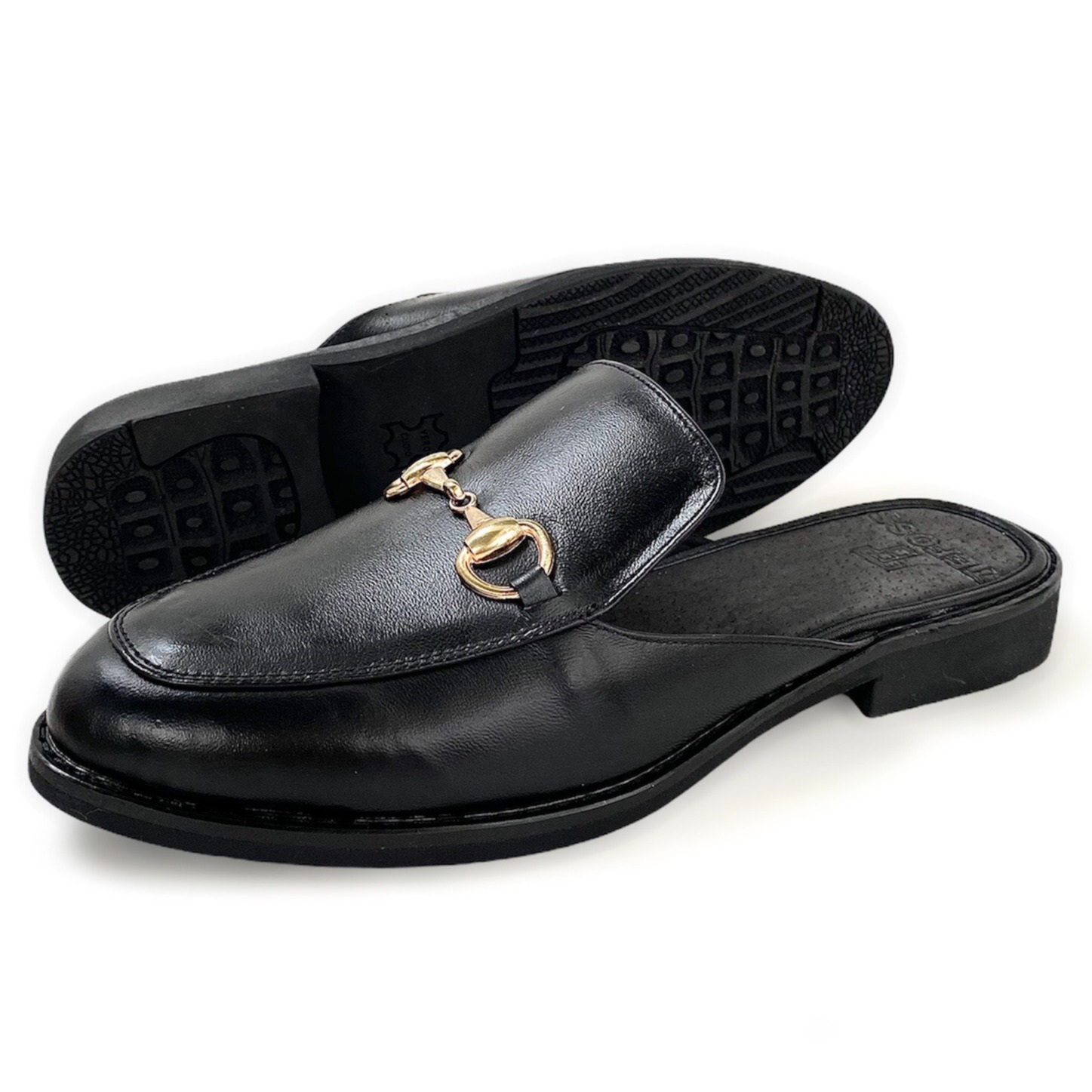 Giày Sục Da Pu Pu Cao Cấp Unisex TEFOSS HT751 Đen Size 35-45 Cá Tính