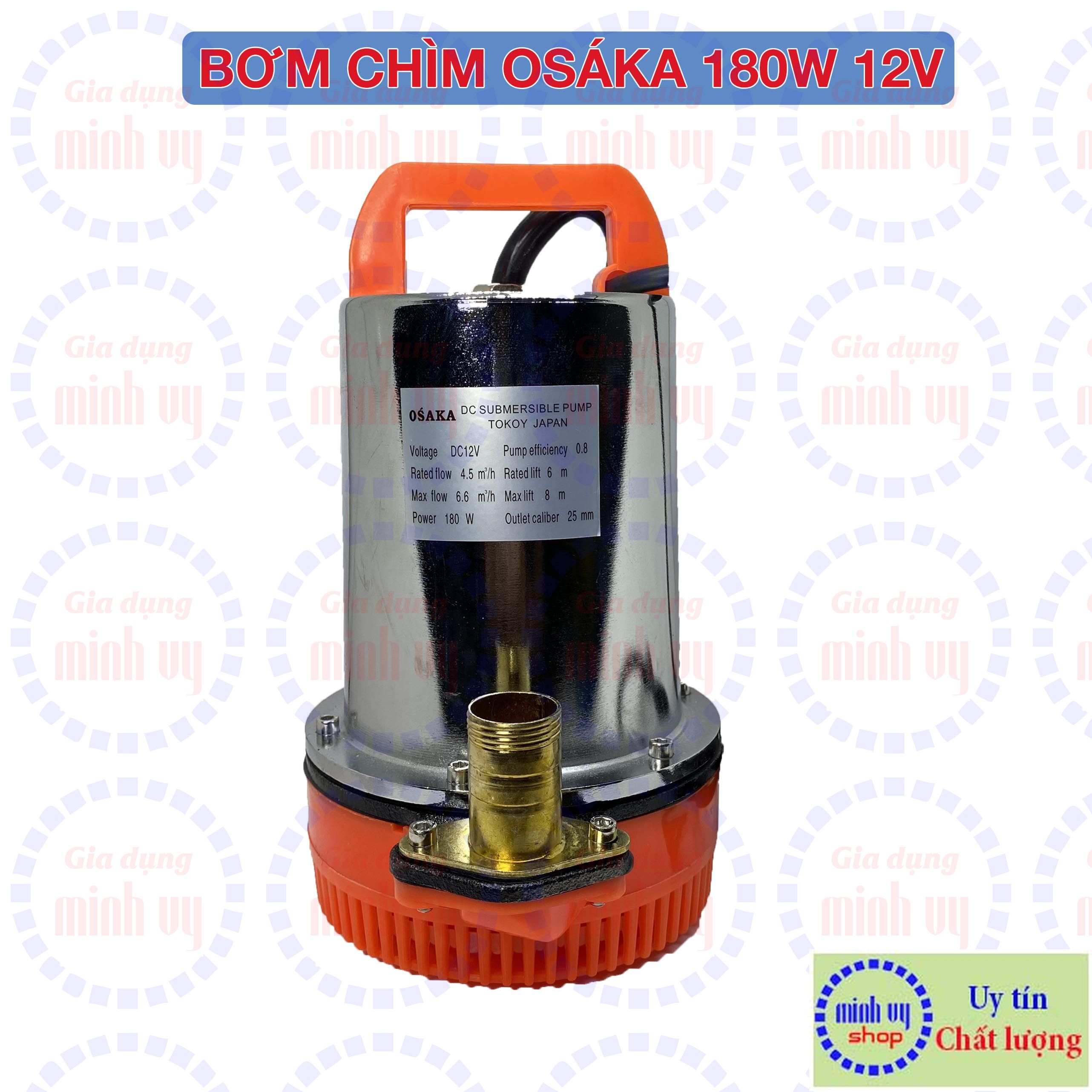 MÁY BƠM CHÌM 12V 160W/180W 100L