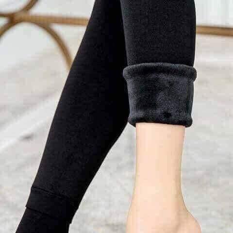 Quần legging bầu lót lông siêu ấm