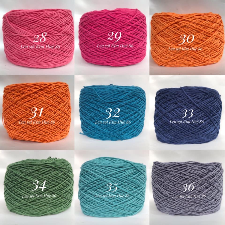 Sợi cotton Việt Nam 1mm (từ màu 51 đến màu 87)