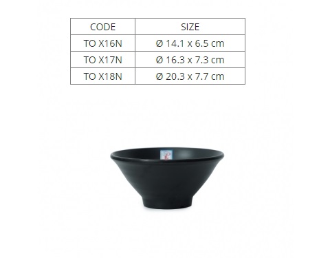 [HCM]Tô Nhựa Melamine Nhám Đen- TOX16