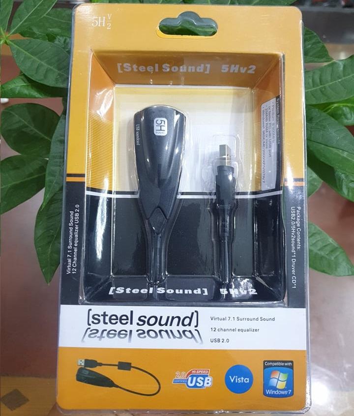 Cáp chuyển USB sound sang âm thanh 3D 7.1 (Đen)