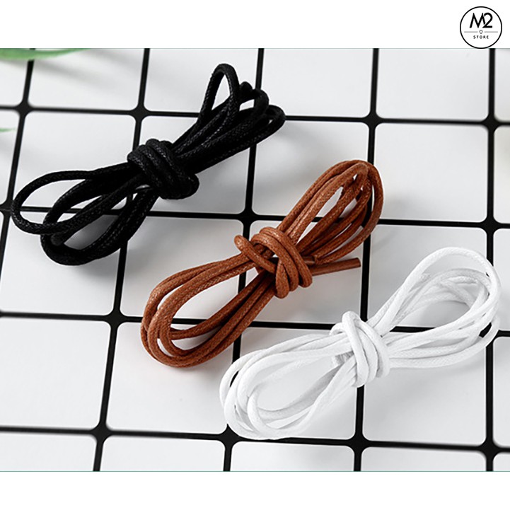 Dây Giày Tây Dây Giày Sáp Tròn (1 cặp)
