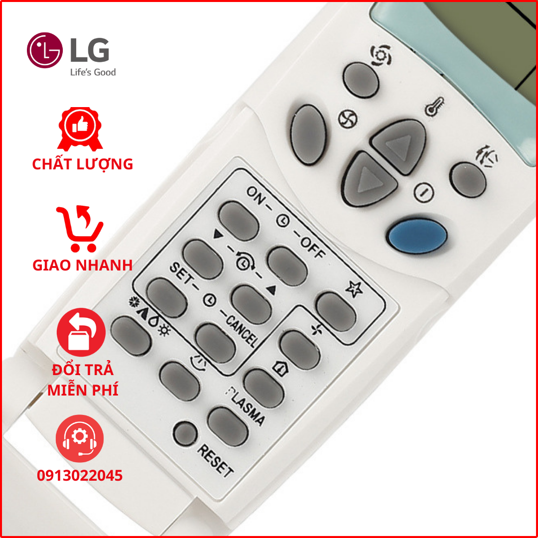Điều khiển cho điều hòa LG (nắp mở)