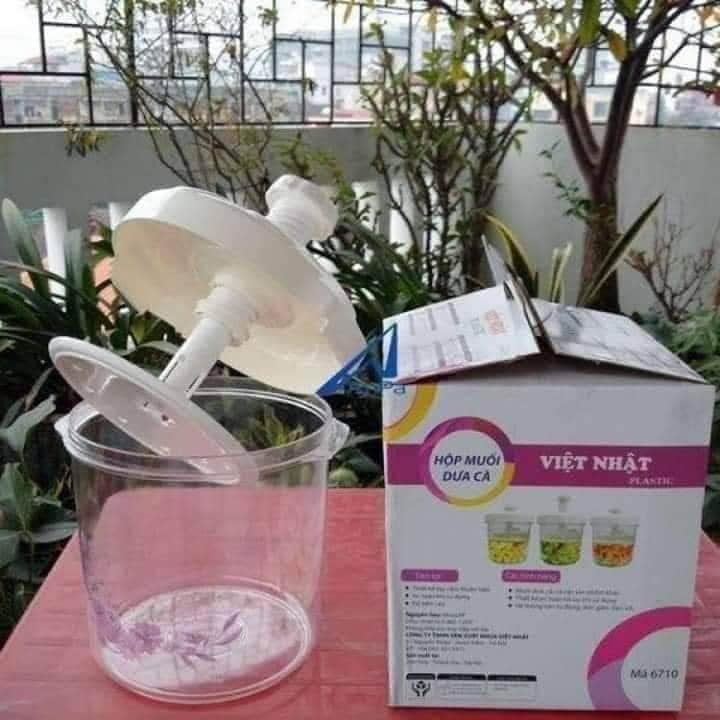 Hộp muối dưa cà việt nhật nhiều cỡ, hộp muối dưa loại lớn 5 lít thông minh Việt Nhật (trắng), lọ muối dưa cà, hũ muối dưa cà 5 lít việt nhật, muối dưa cà, lọ muối dưa, hũ muối dưa chua,lọ muối dưa cà hàng việt nam