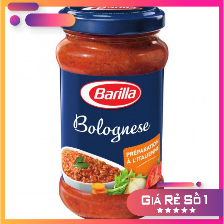 Sốt Mì Ý Spagheti Barilla Bolognese Vị Thịt Bò Băm 400G Nhập Khẩu Từ Ý
