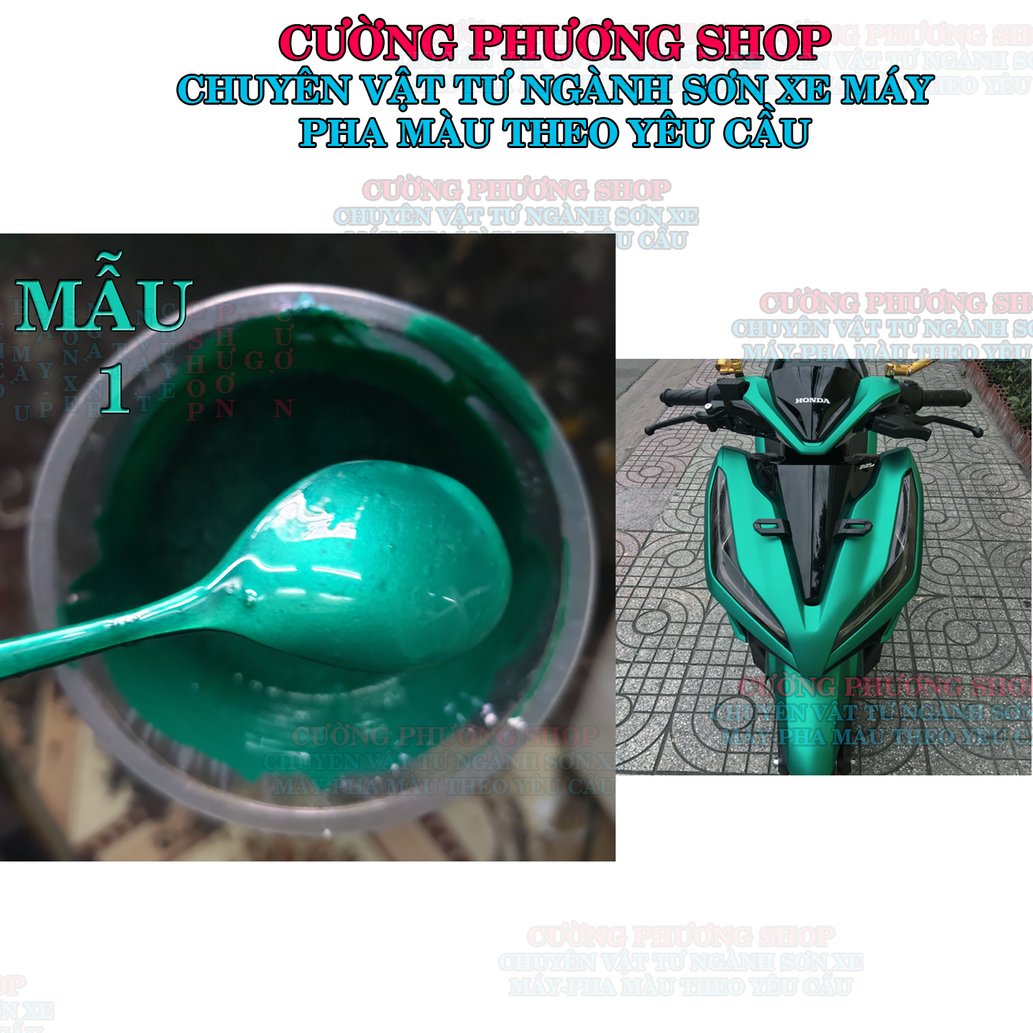 Sơn màu xanh lục bảo