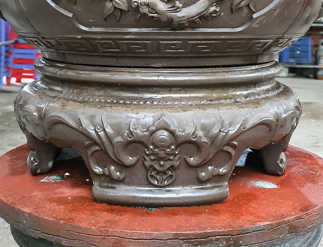 Khuôn đúc chân đôn tròn 80 có lòng tròng (không phải chậu)