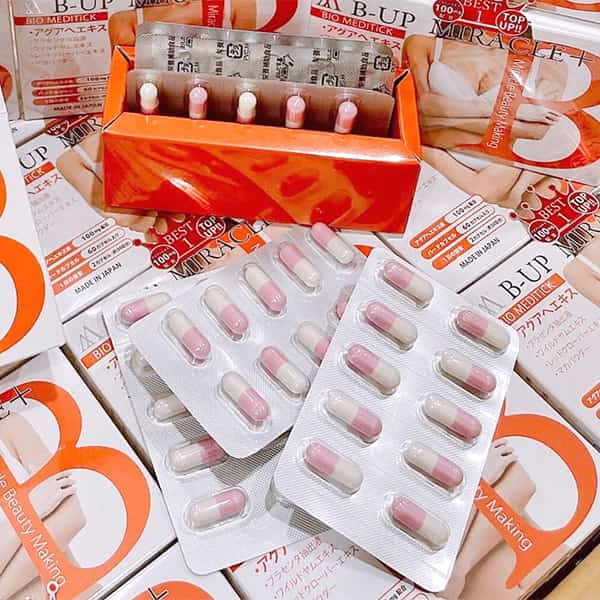 [Hoàn Tiền 8%]Viên Uống Nở Ngực B-Up Miracle+ Nhật Bản