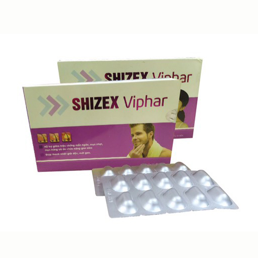 viên uống shizex viphar giảm mẩn ngứa, mụn nhọt, mụn trứng cá do gan kém 5