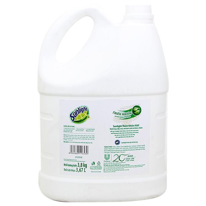 Nước rửa chén Sunlight can 3,8kg
