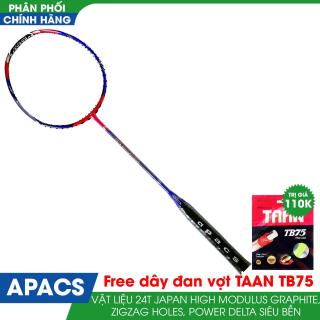Vợt cầu lông APACS ONE MALAYSIA tặng kèm dây đan vợt+quấn cán vợtTím hồng thumbnail