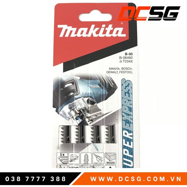 Bộ lưỡi cưa lọng B-50 Makita B-06460 (5 lưỡi/bộ)