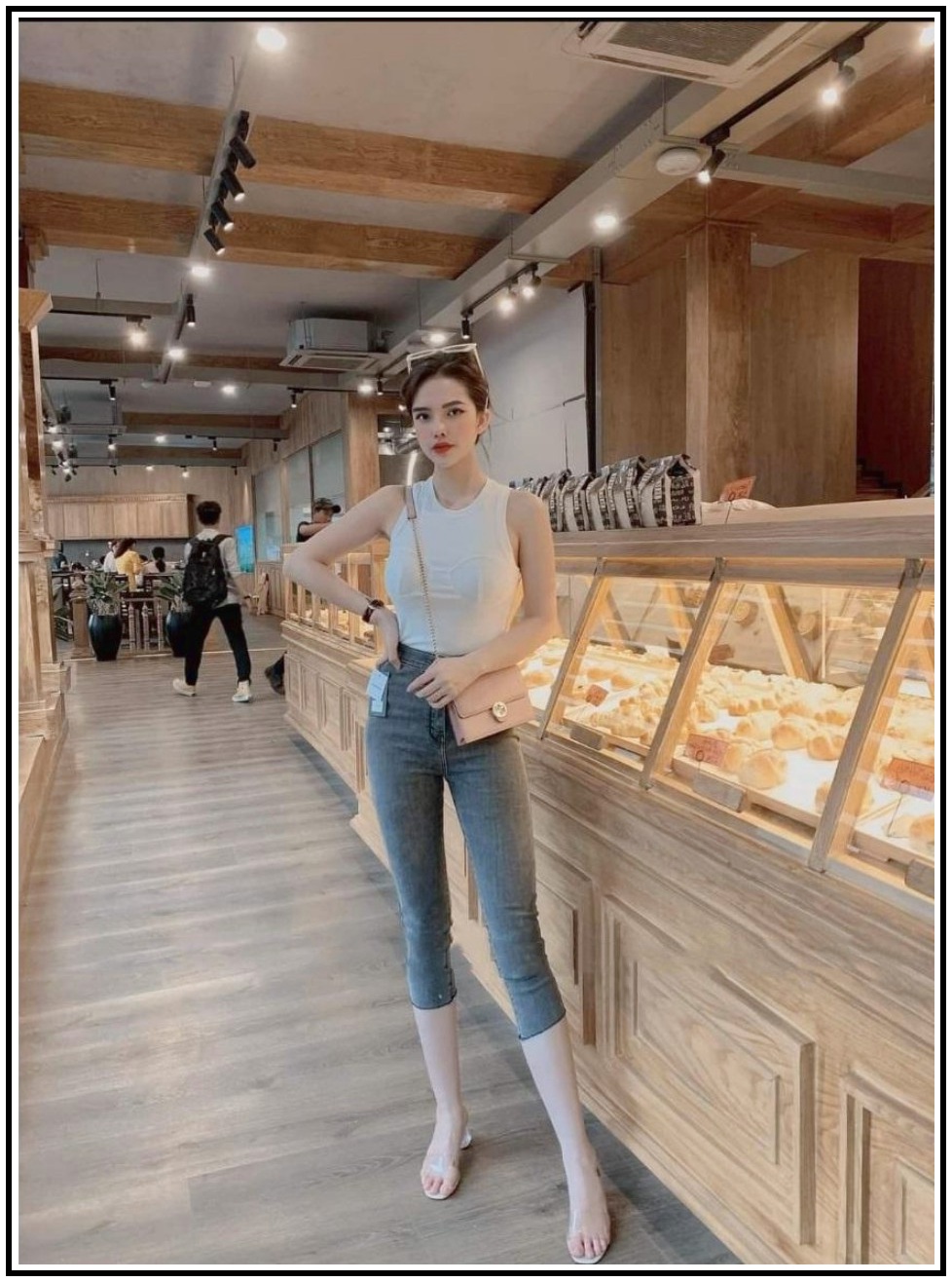 Quần jean nữ LỬNG KHÔNG ĐAI MÀU XÁM chất giãn tốt HOTTREND siêu đẹp -noo4
