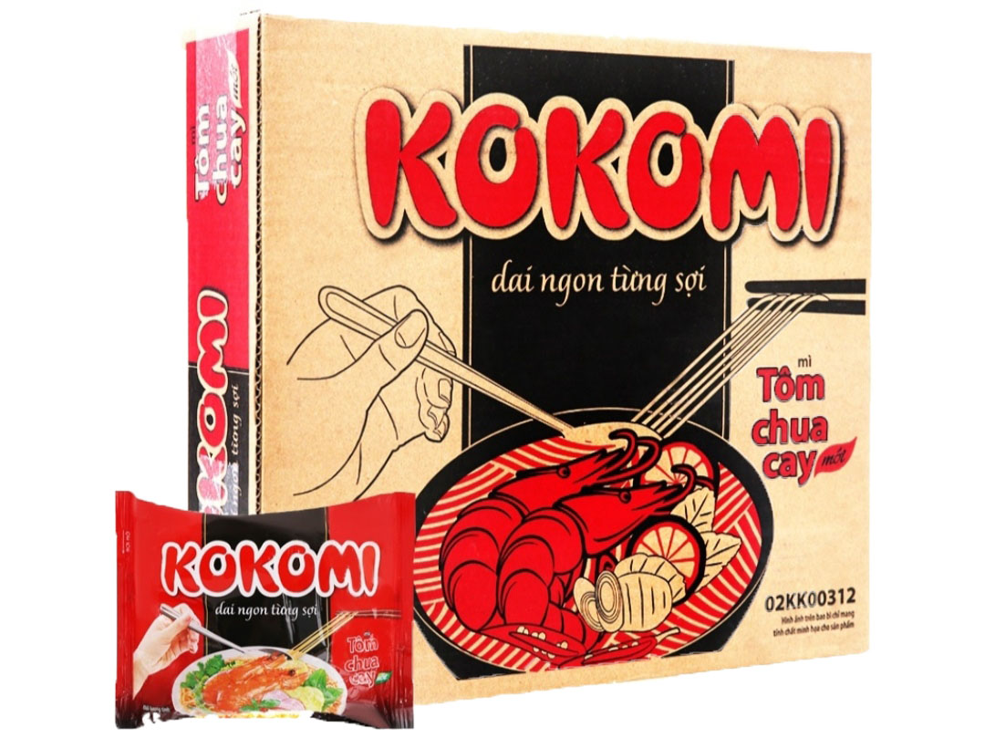 Mì tôm chua cay Kokomi 30 gói ( 65gr / gói )