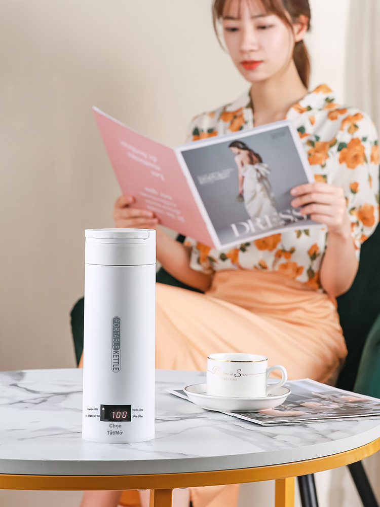 Bình đun nước siêu tốc mini du lịch đa năng 450ml