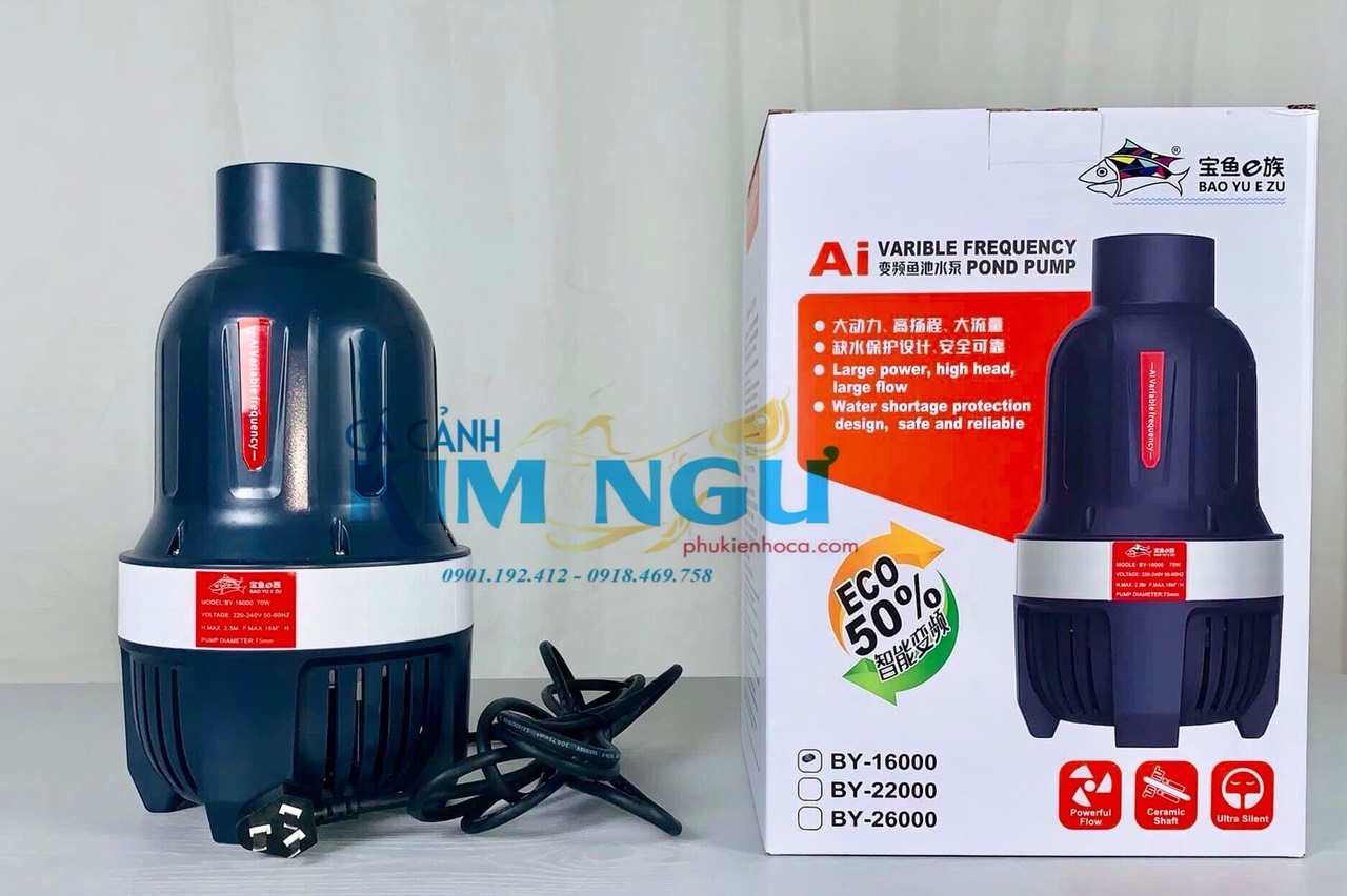Máy Bơm Đứng Tạt Hồ Cá Koi BAOYU BY 16000 (70W)