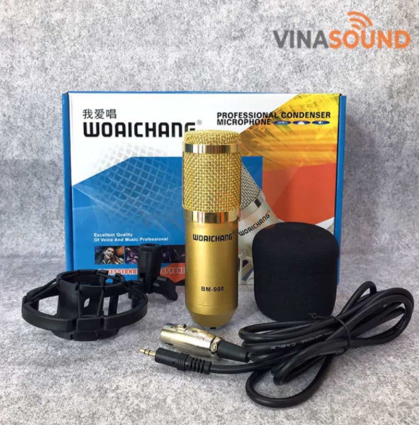 Bộ Mic Thu Âm Bm900 Sound Card k300 Dây Livestream Chế - Trọn Bộ Thu Âm Sound Card k300 Hỗ Trợ Autu Tune Bluetooth -livestream Chế Chân Đế Màng Lọc