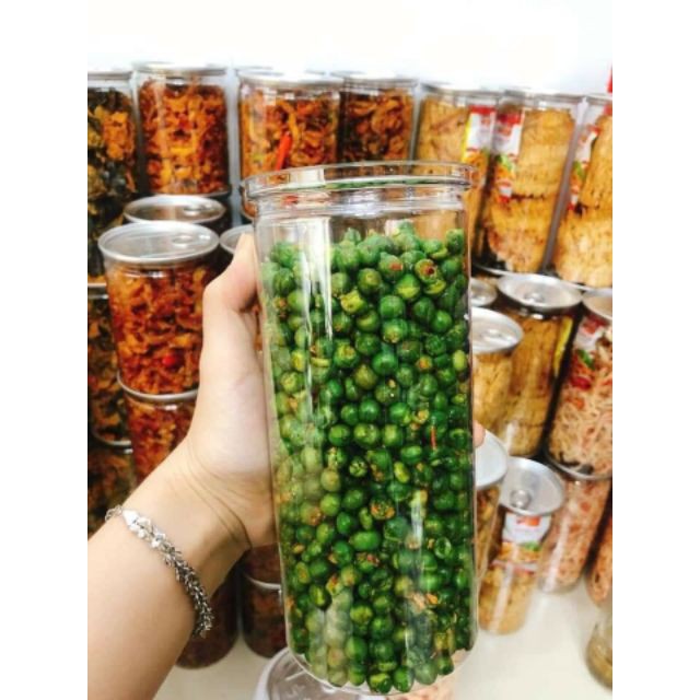 [HCM][HOT]ĐẬU HÀ LAN RANG TỎI ỚT - HỦ 500GRAM