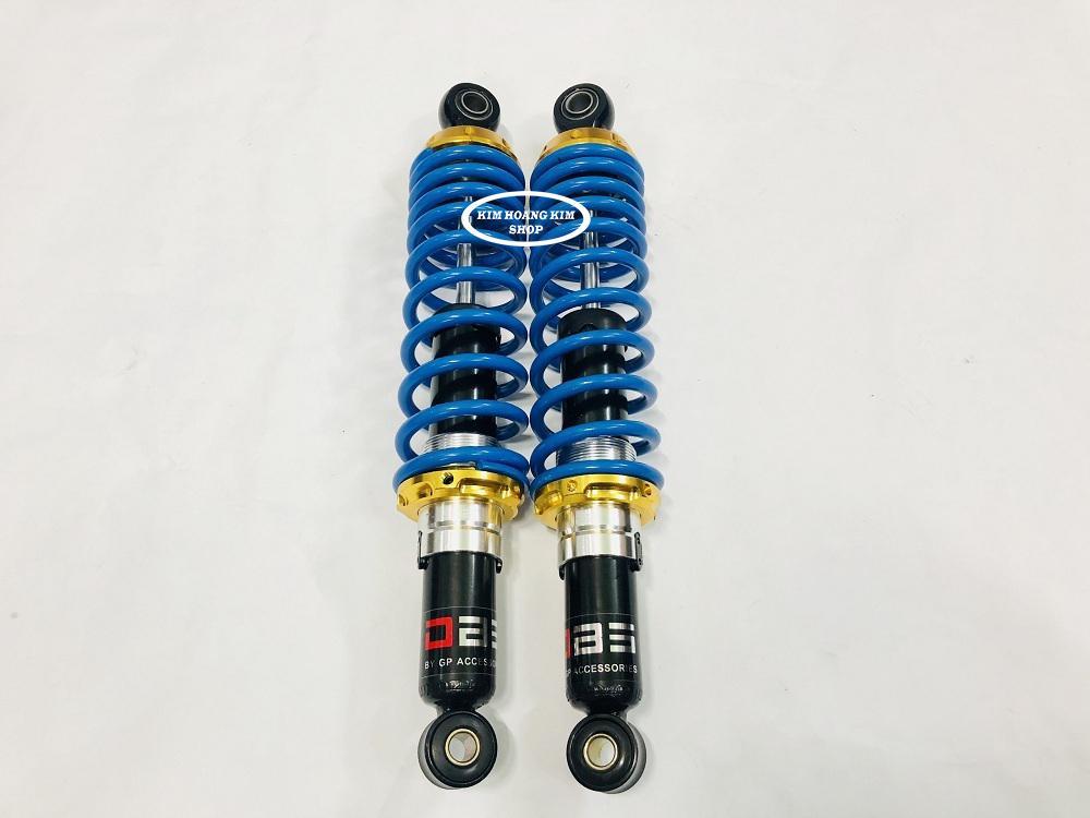 Cặp Phuộc kiểu RCB 1 Lò Xo Màu dành cho WAVE ,DREAM....(màu xanh)
