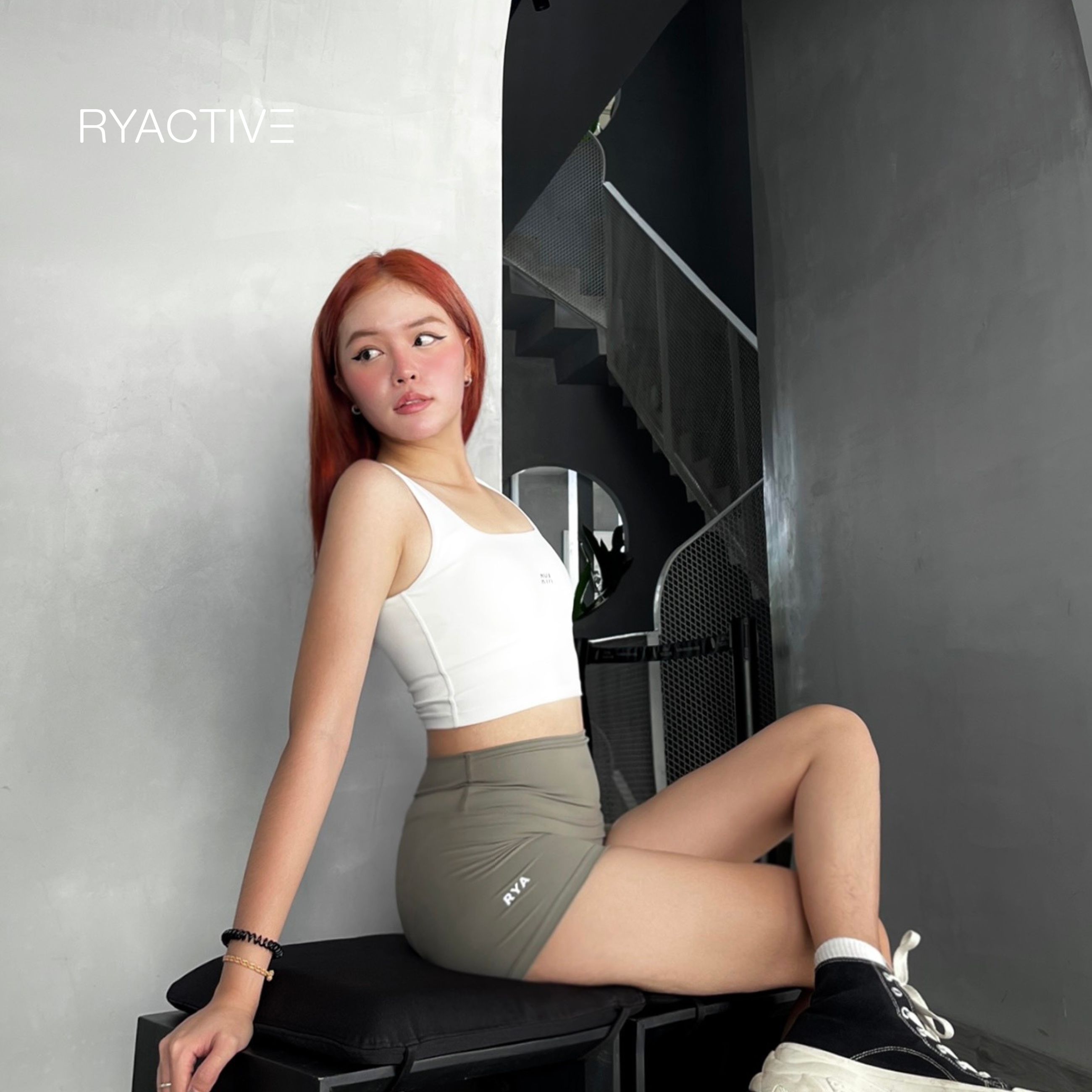 Áo ngực thể thao RYACTIVE -  VICTORY SPORTBRA White